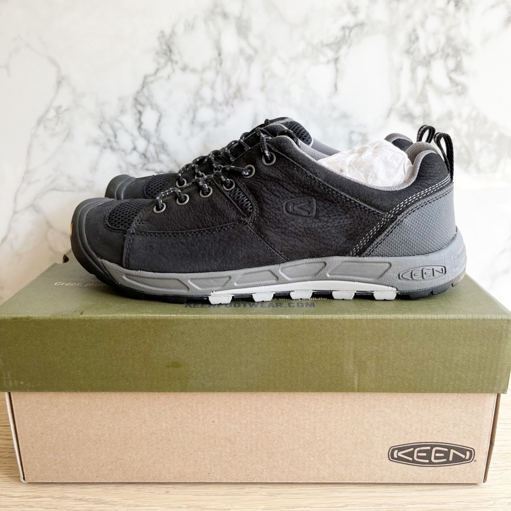𝅺BNWT Men’s Keen Wichita Hiking shoe in Black/Drizzle - Picture 3 of 11